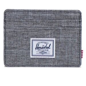 Herschel Supply Company Charcoal Gray with red pinstripe interior Card Holder